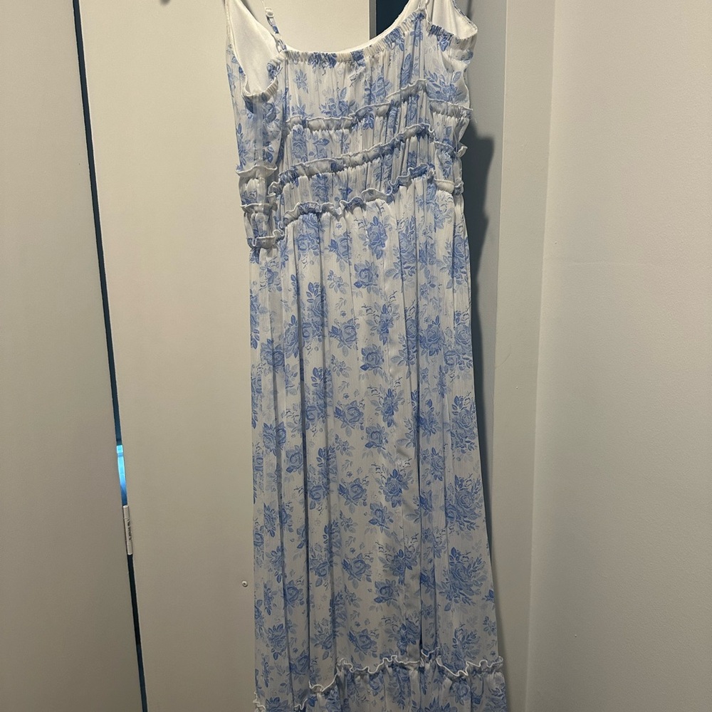 Altar'd State White and Blue Floral Dress - Picture 2 of 3